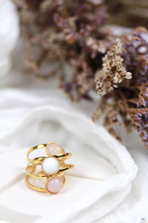 (image pour) Bague Jade Blanche Lou